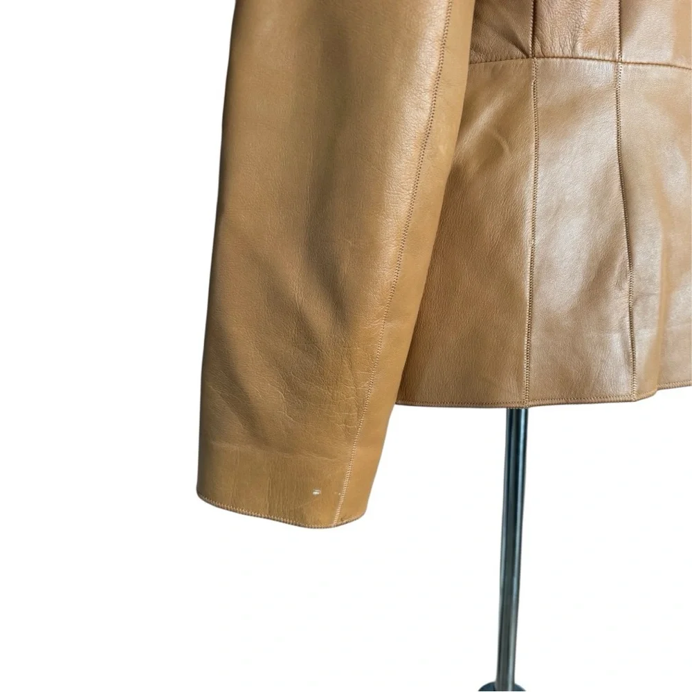 Bernardo Tan Leather Jacket